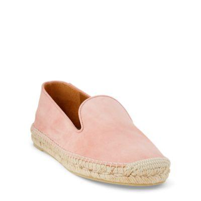 Ralph Lauren Geyla Suede Espadrille Pink