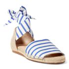 Polo Ralph Lauren Joni Striped Canvas Espadrille Nvy Stripe