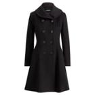 Ralph Lauren Wool Fit-and-flare Coat Black