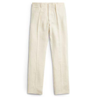Ralph Lauren Slim Fit Linen Suit Trouser Cream