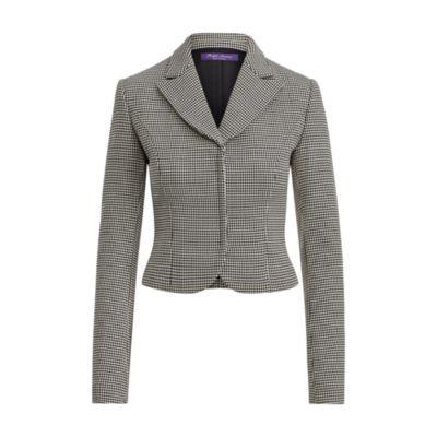 Ralph Lauren Fabiana Houndstooth Jacket Black/cream