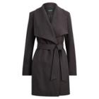 Ralph Lauren Crepe Open-front Coat Charcoal