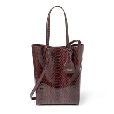 Ralph Lauren Ayers Mini Modern Tote Bordeaux