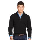 Polo Ralph Lauren Cashmere Half-zip Sweater Charcoal Birdseye