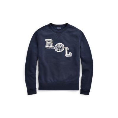 Ralph Lauren Cotton-blend-fleece Sweatshirt Dark Cobalt