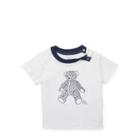 Ralph Lauren Bear Cotton Interlock T-shirt White 24m