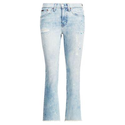 Ralph Lauren Chrystie Kick-flare Crop Jean Light Indigo