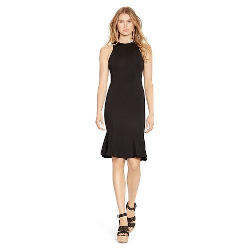 Polo Ralph Lauren Jersey Fit-and-flare Dress Polo Black