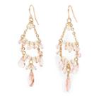 Ralph Lauren Lauren Quartz Chandelier Earrings Gold/pearl/pink