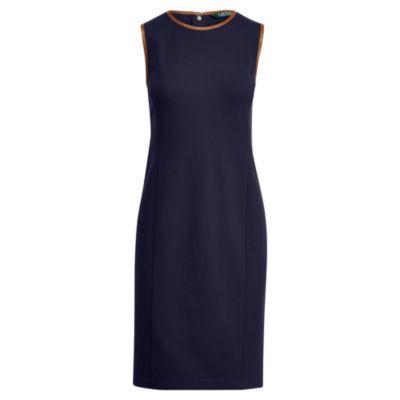 Ralph Lauren Ponte Sleeveless Dress Rl Navy