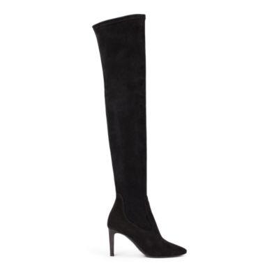 Ralph Lauren Toni Suede Boot Black