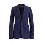 Ralph Lauren Roberts Striped Wool Jacket Bright Navy/cream