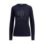 Ralph Lauren Studded Long-sleeve T-shirt Rl Navy