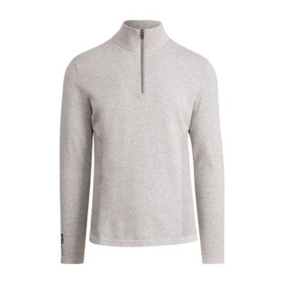 Ralph Lauren Half-zip Sweater Grey Hthr/dk Grey Hthr