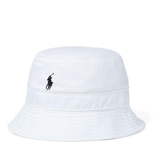 Polo Ralph Lauren Twill Bucket Hat Pure White