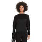 Polo Ralph Lauren Satin Boatneck Top Polo Black