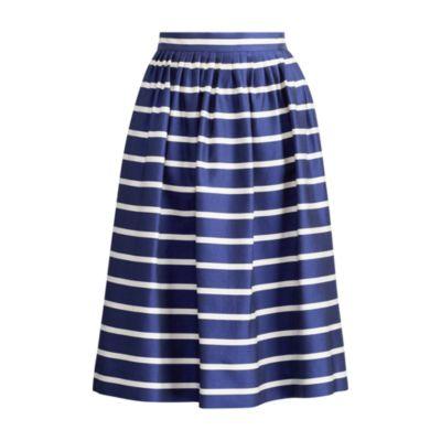 Ralph Lauren Striped A-line Skirt Blue/white