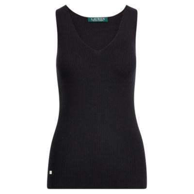 Ralph Lauren Ribbed Cotton-blend Tank Polo Black