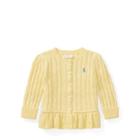 Ralph Lauren Peplum Cardigan Wicket Yellow 6m