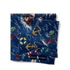Ralph Lauren Nautical Pocket Square Navy