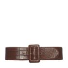 Ralph Lauren Alligator Trench-buckle Belt Vintage Brown