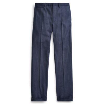 Ralph Lauren Slim Stretch Wool Suit Trouser Navy Multi