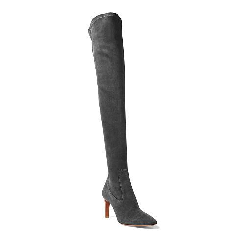 Ralph Lauren Toni Stretch Suede Boot Black