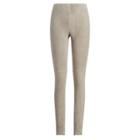 Ralph Lauren Eleanora Stretch Suede Pant Pebble Grey