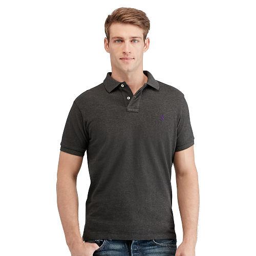 Polo Ralph Lauren Custom-fit Mesh Polo Shirt Bristol Heather