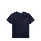 Ralph Lauren Cotton Jersey Crewneck T-shirt Navy 24m