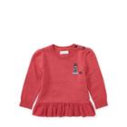 Ralph Lauren Cotton-cashmere Peplum Sweater Nantucket Red 9m