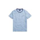 Ralph Lauren Custom Fit Striped T-shirt Kent Blue/observer Blue