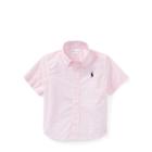 Ralph Lauren Gingham Stretch Cotton Shirt Pink Multi 12m