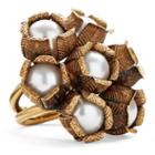 Ralph Lauren Flower Crystal-pearl Ring