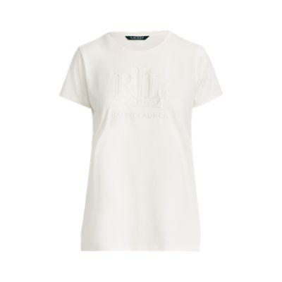 Ralph Lauren Embossed-logo T-shirt Mascarpone Cream