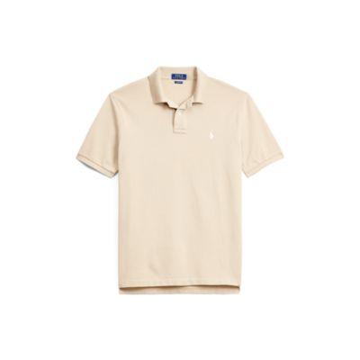 Ralph Lauren Custom Slim Fit Mesh Polo Soft Almond