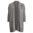 Ralph Lauren Patch Open-front Cardigan Cityscape Grey Heather