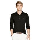 Polo Ralph Lauren Cotton Piqu Popover Polo Black