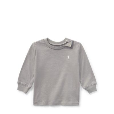 Ralph Lauren Cotton Long-sleeve T-shirt Soft Grey 12m