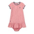 Ralph Lauren Striped Jersey T-shirt Dress Nantucket Red/white 18m
