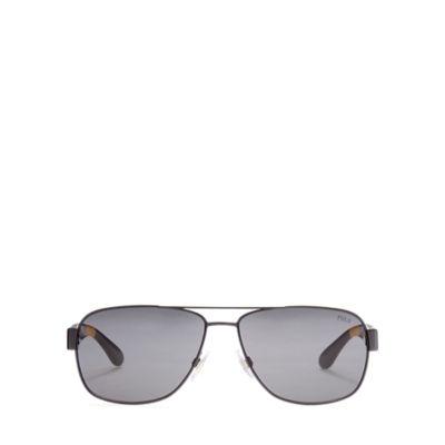 Ralph Lauren Color-blocked Sunglasses Semishiny Black