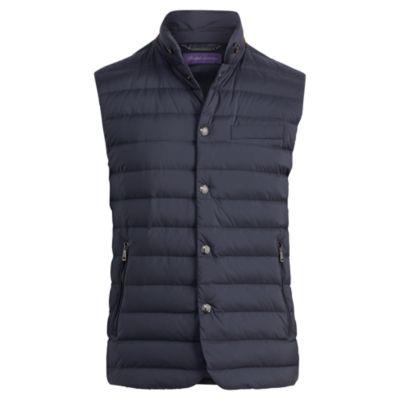 Ralph Lauren Whitwell Taffeta Down Vest Classic Chairman Navy