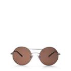 Ralph Lauren Double-bridge Round Sunglasses Rust