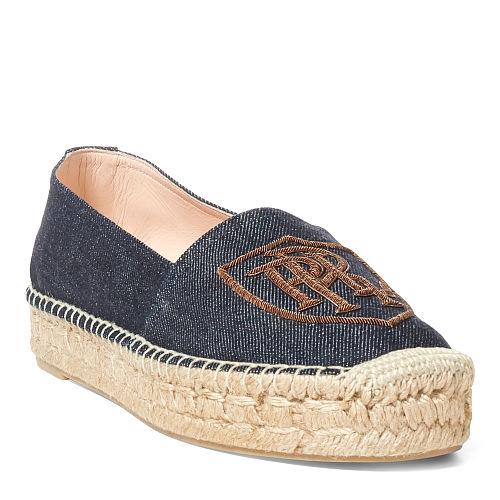 Polo Ralph Lauren Joanne Denim Espadrille Blue