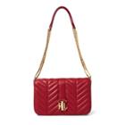 Ralph Lauren Quilted Brenda Shoulder Bag Vermillion