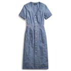 Ralph Lauren Indigo Chambray Dress Rinse