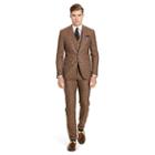 Polo Ralph Lauren Polo Houndstooth Wool Trouser Brown And Tan