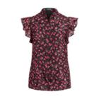 Ralph Lauren Floral Ruffle Sleeveless Shirt Multi Sp