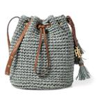 Ralph Lauren Lauren Janice Straw Bag Seaglass
