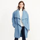 Ralph Lauren Lauren Draped Merino Wool Jacket Dark Blue